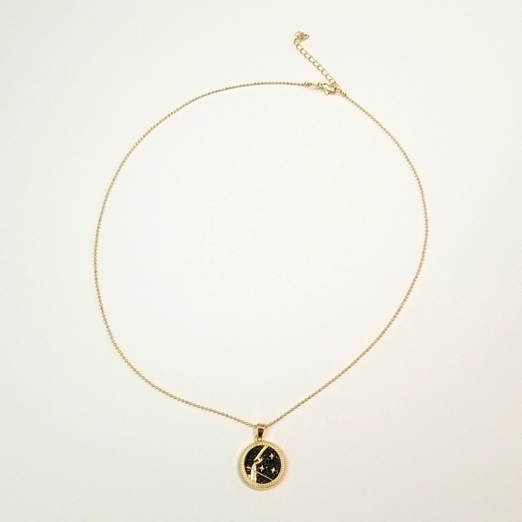 Zodiac Coin Necklace (Sagittarius) - Picture 4 of 5